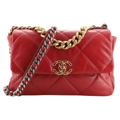 chanel bags Chanel 19 Flap Bag Quilted Leather Large