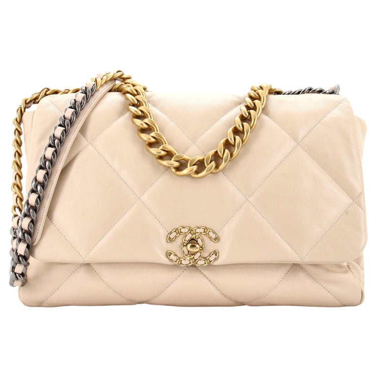 Chanel 19 Leather Handbag - 336 For Sale on 1stDibs