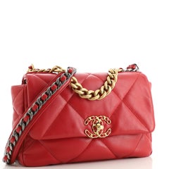 Chanel 19 Flap Bag Quilted Leather Medium