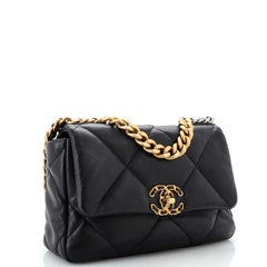 Chanel 19 Flap Bag Quilted Leather Medium
