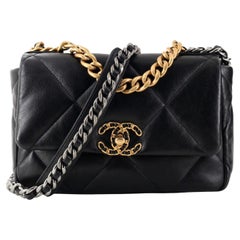 Chanel 19 Flap Bag Quilted Leather Medium
