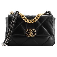 Chanel 19 Flap Bag Quilted Leather Medium