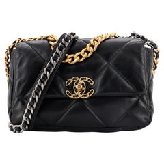 Chanel 19 Flap Bag Quilted Leather Medium