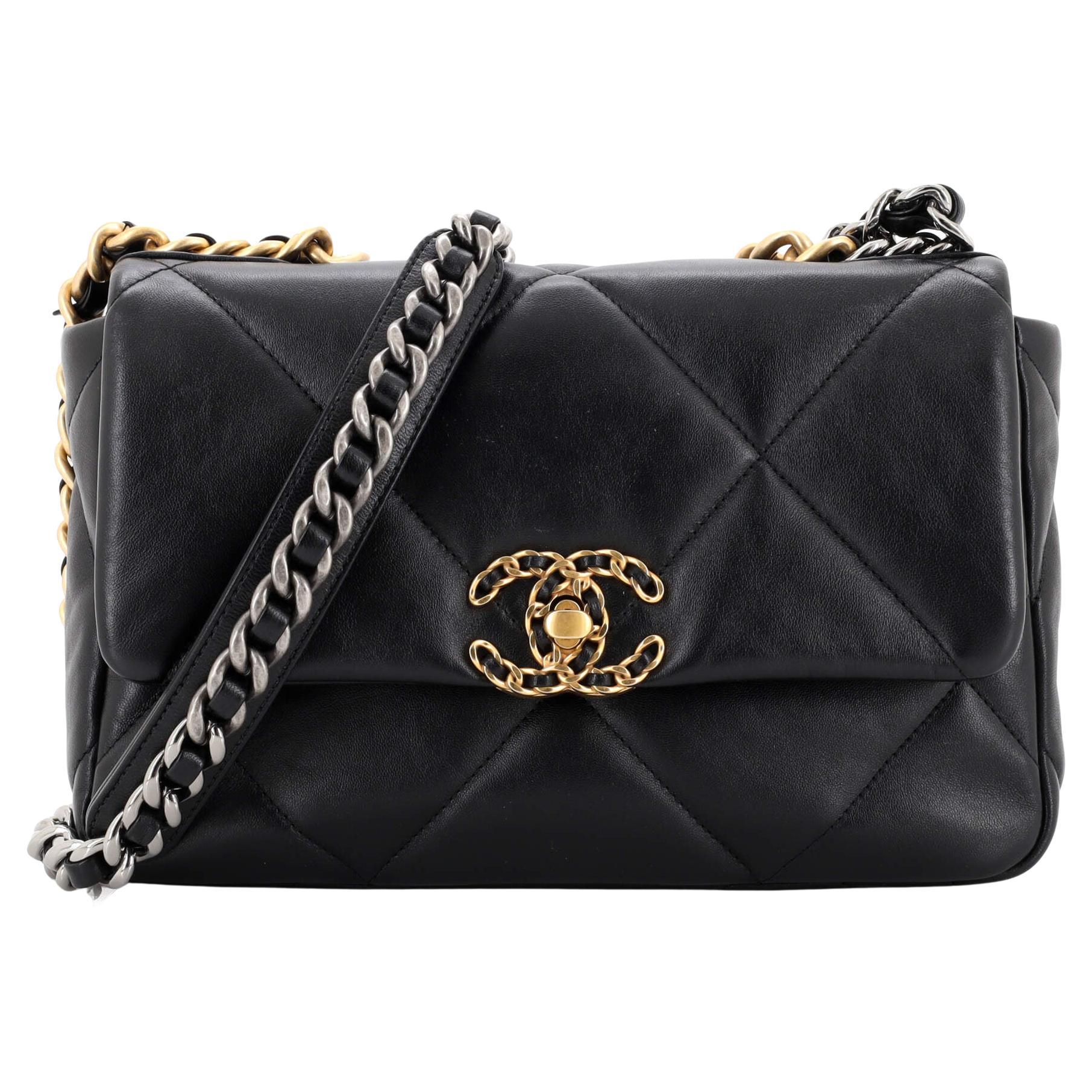 Chanel 19 Flap Bag Quilted Leather Medium