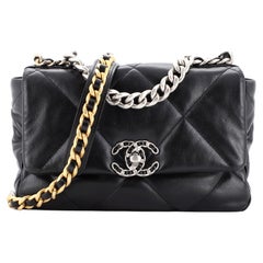 Chanel 19 Flap Bag Quilted Leather Medium
