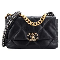 Chanel 19 Flap Bag Quilted Leather Medium