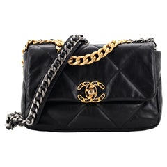 Chanel 19 Flap Bag Quilted Leather Medium