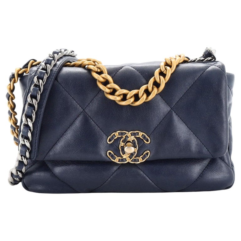 Chanel 19 Small Navy