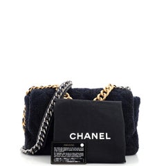 Chanel 19 Flap Bag Quilted Tweed Large