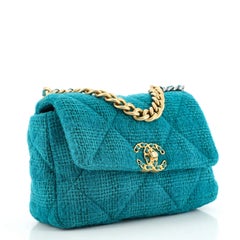 Chanel 19 Flap Bag Quilted Tweed Medium
