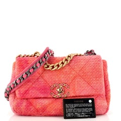 Chanel 19 Flap Bag Quilted Tweed Medium
