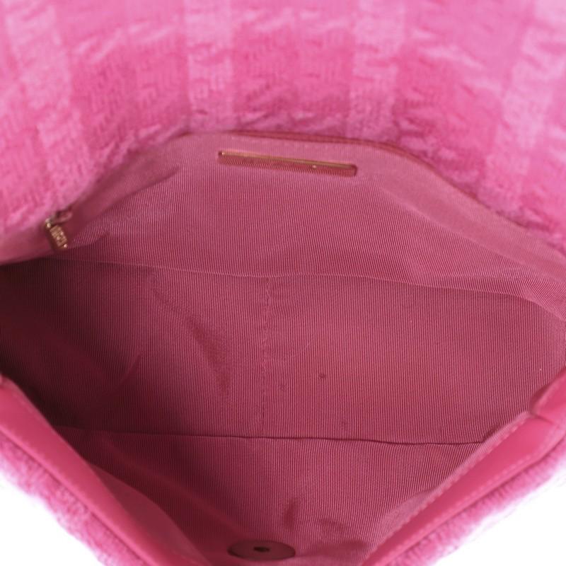 Pink Chanel 19 Flap Bag Quilted Tweed Medium