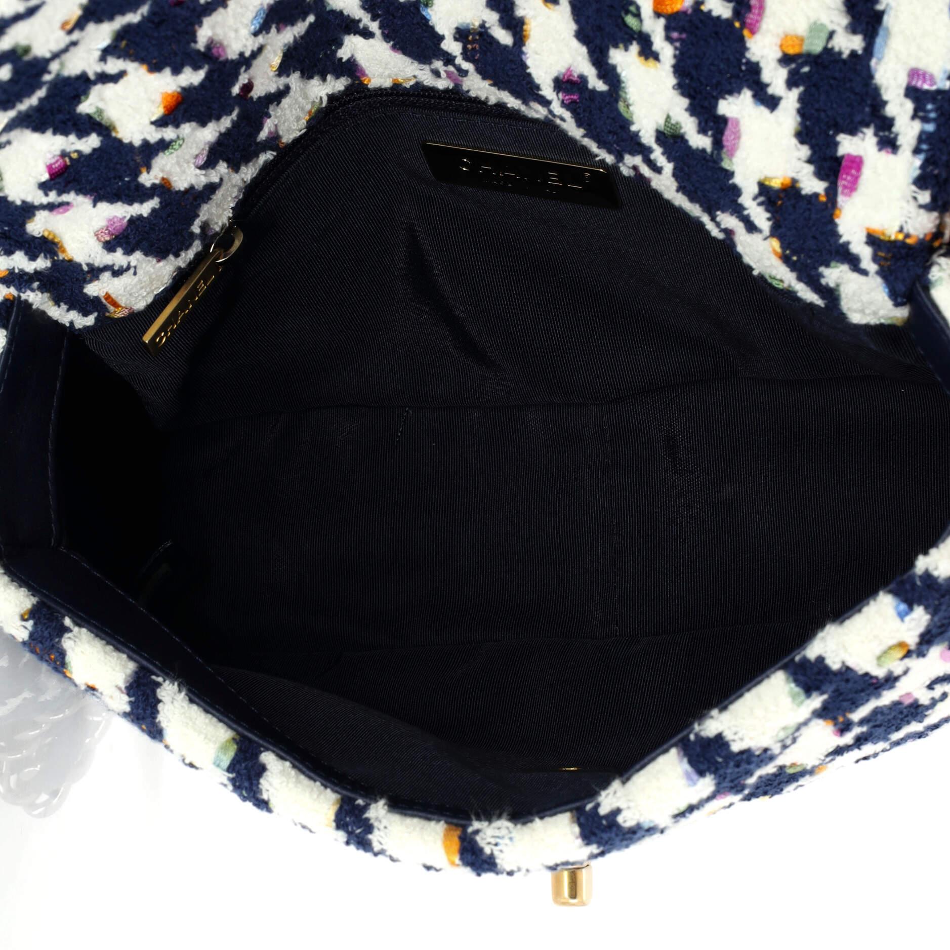 Chanel 19 Flap Bag Quilted Tweed Medium 1