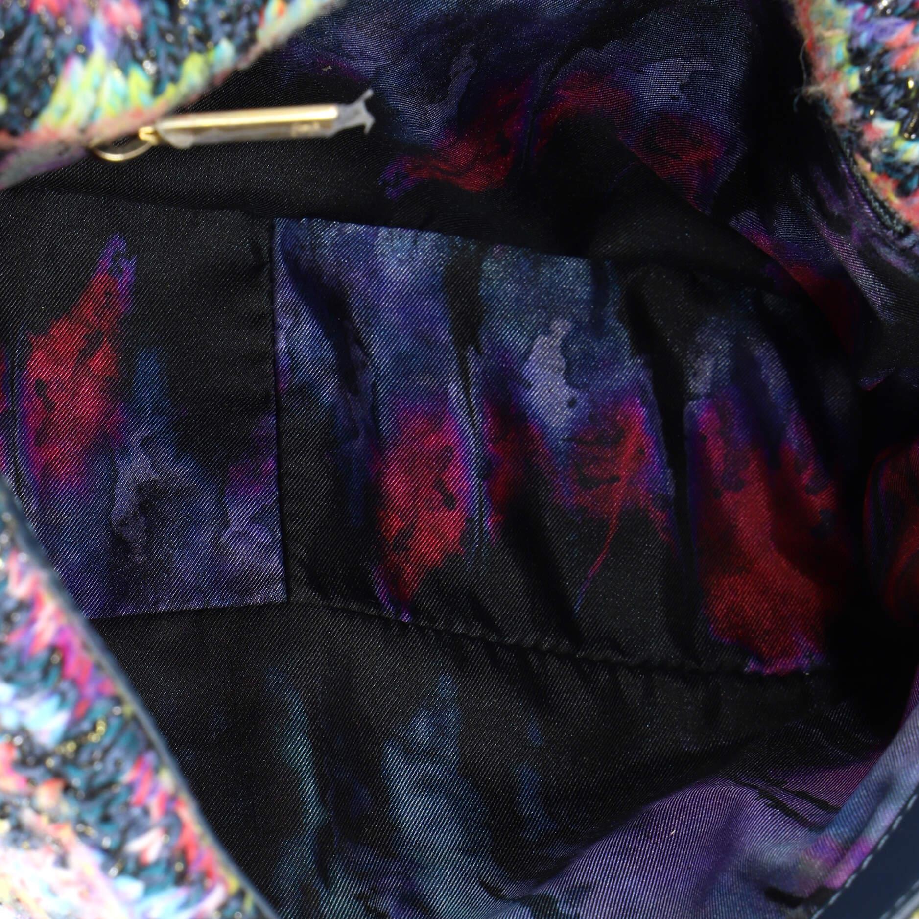 Chanel 19 Flap Bag Quilted Tweed Medium 3