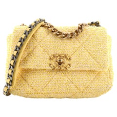 Chanel 19 Flap Bag Quilted Tweed Medium