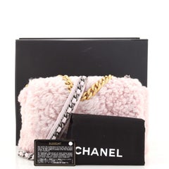 Chanel 19 Flap Bag Shearling Medium