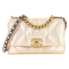 Pre-Owned Chanel 19 Large Quilted Shoulder Bag Goat Skin – Perry's
