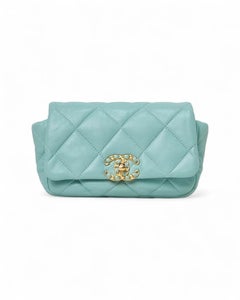 Chanel 19 Flap Flap Mini Tiffany