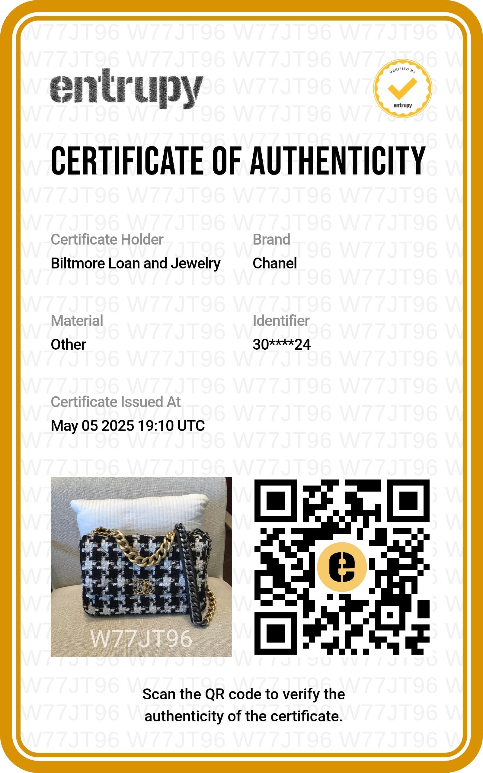 Chanel 19 Houndstooth Ribbon Quilted Tweed Large Flap Bag For Sale 8