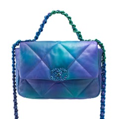 Chanel 19 Medium Tie-Dye Quilted Calfskin Mixed Chain Shoulder Bag