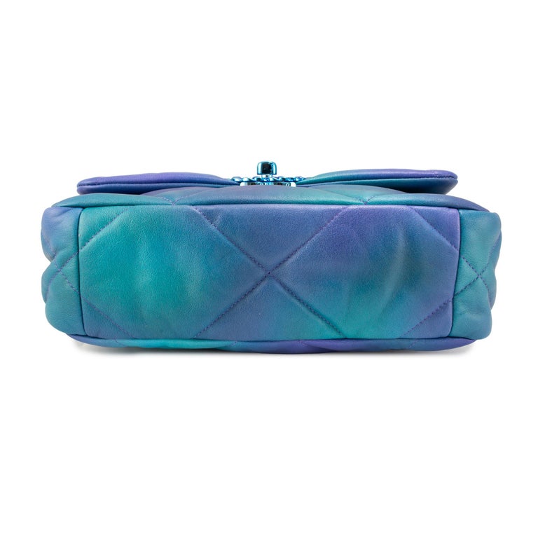 Chanel 19 Medium Tie-Dye Quilted Calfskin Mixed Chain Shoulder Bag, image 9 of 14