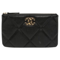 Chanel 19 O Case Quilted Pouch 
