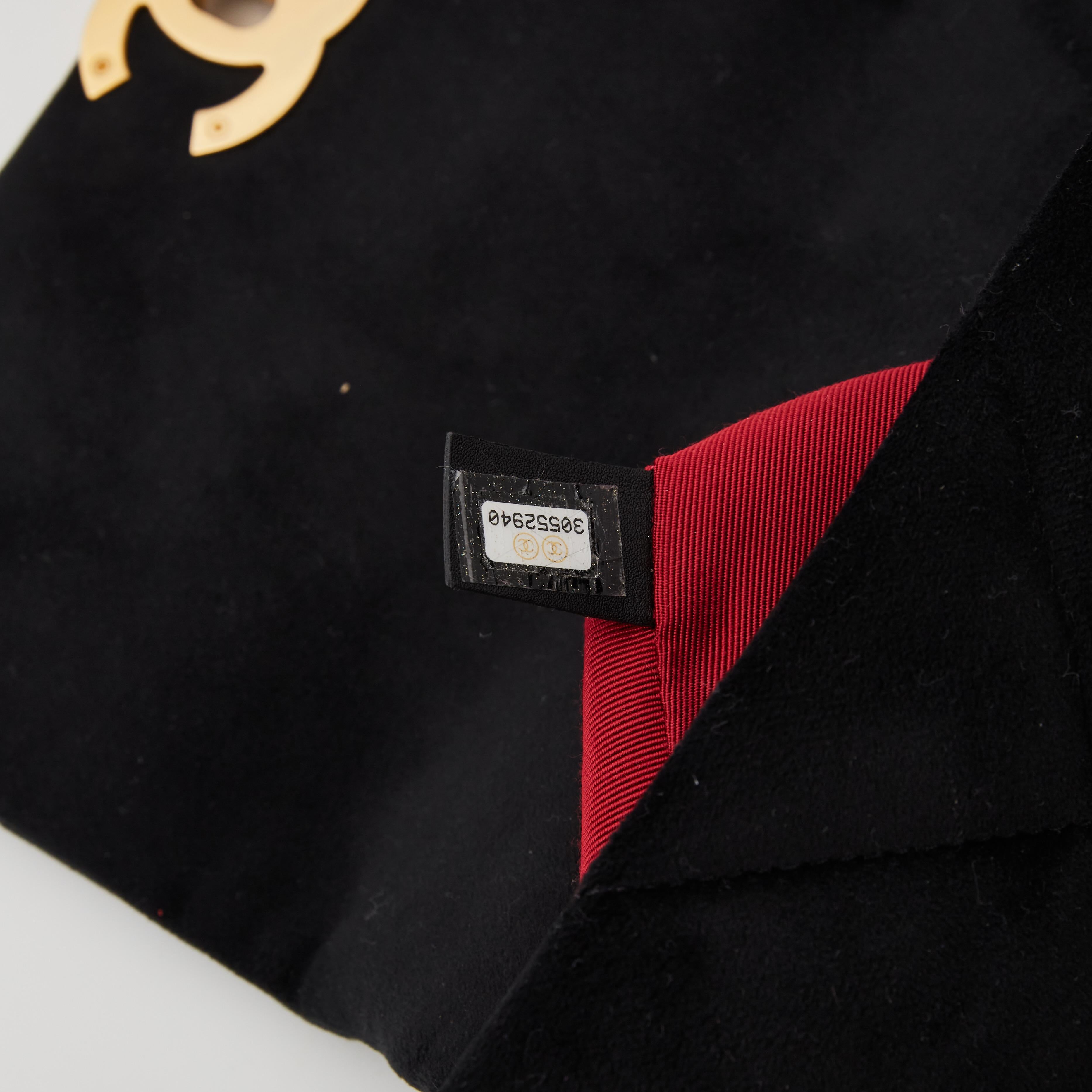 Chanel 19 Borsa piccola in velluto nero con patta (2020) 3
