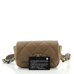 Chanel 19 Waist Bag Quilted Canvas