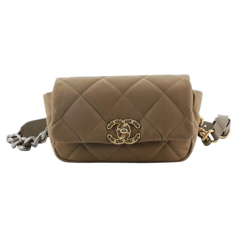 Chanel 19 Waist Bag Quilted Canvas at 1stDibs