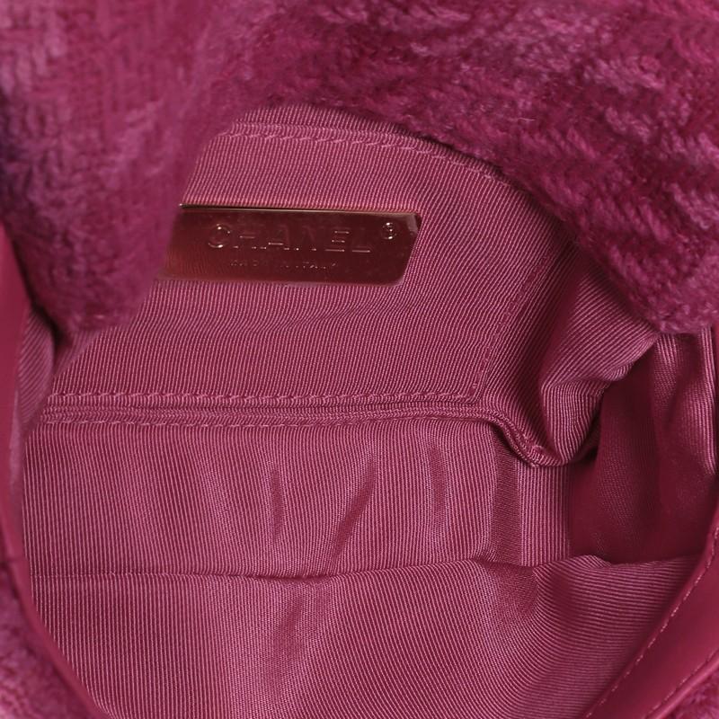 Pink Chanel 19 Waist Bag Quilted Tweed