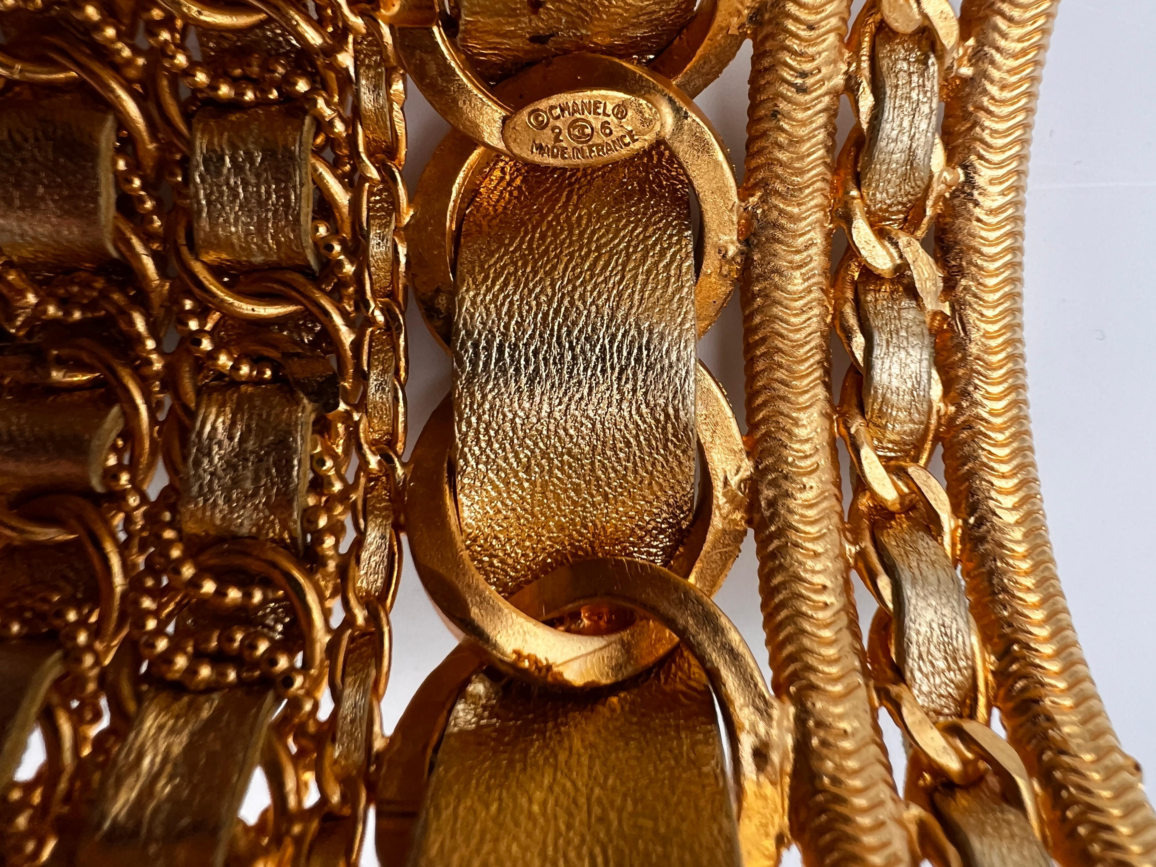 Chanel 1980 Massive Cuff Paris For Sale 6