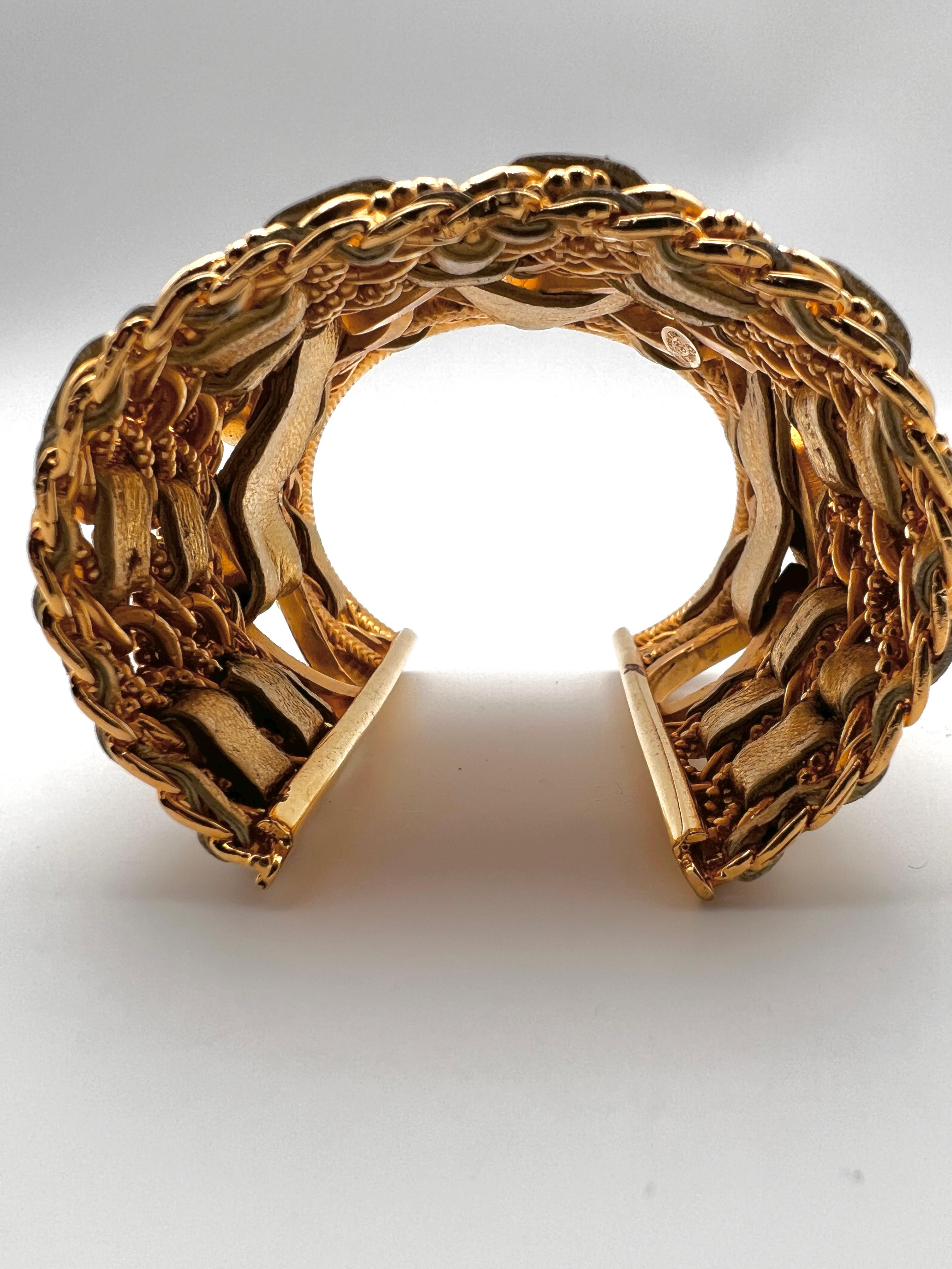 Chanel 1980 Massive Cuff Paris For Sale 10
