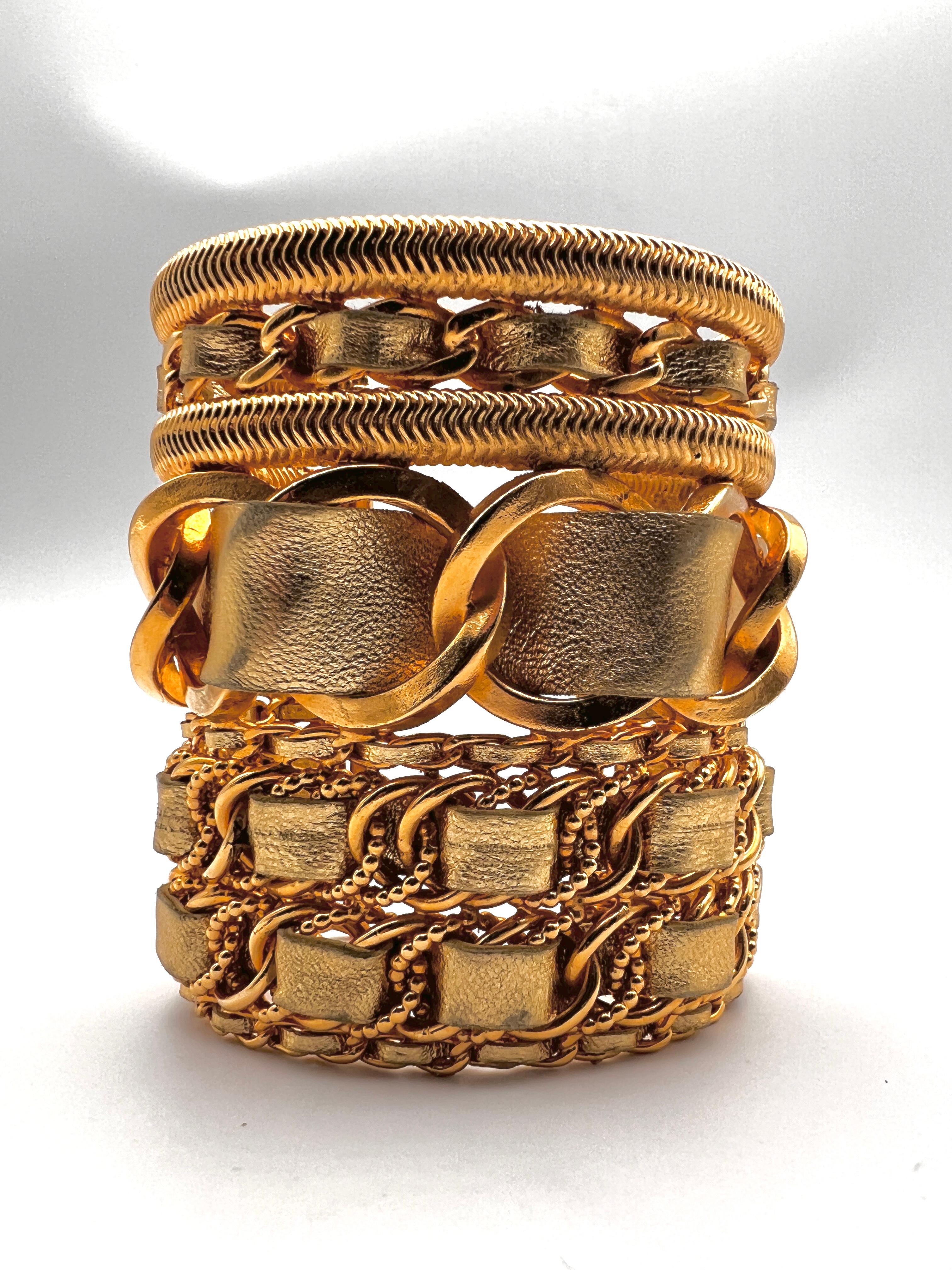 Chanel 1980 Massive Cuff Paris For Sale 14
