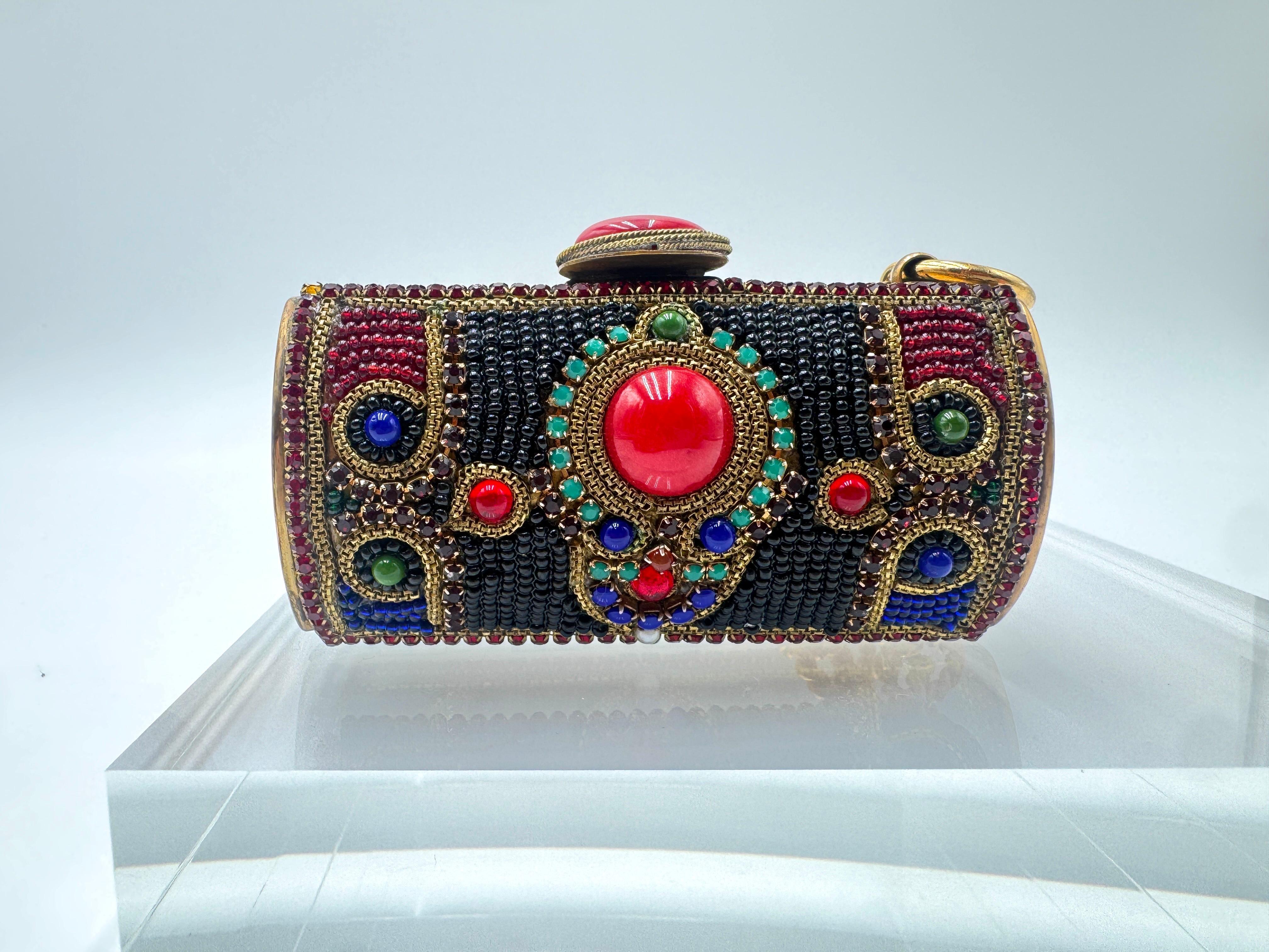 Chanel 1980, Minaudiere con perline e Jewell Ultra Rara in vendita 5