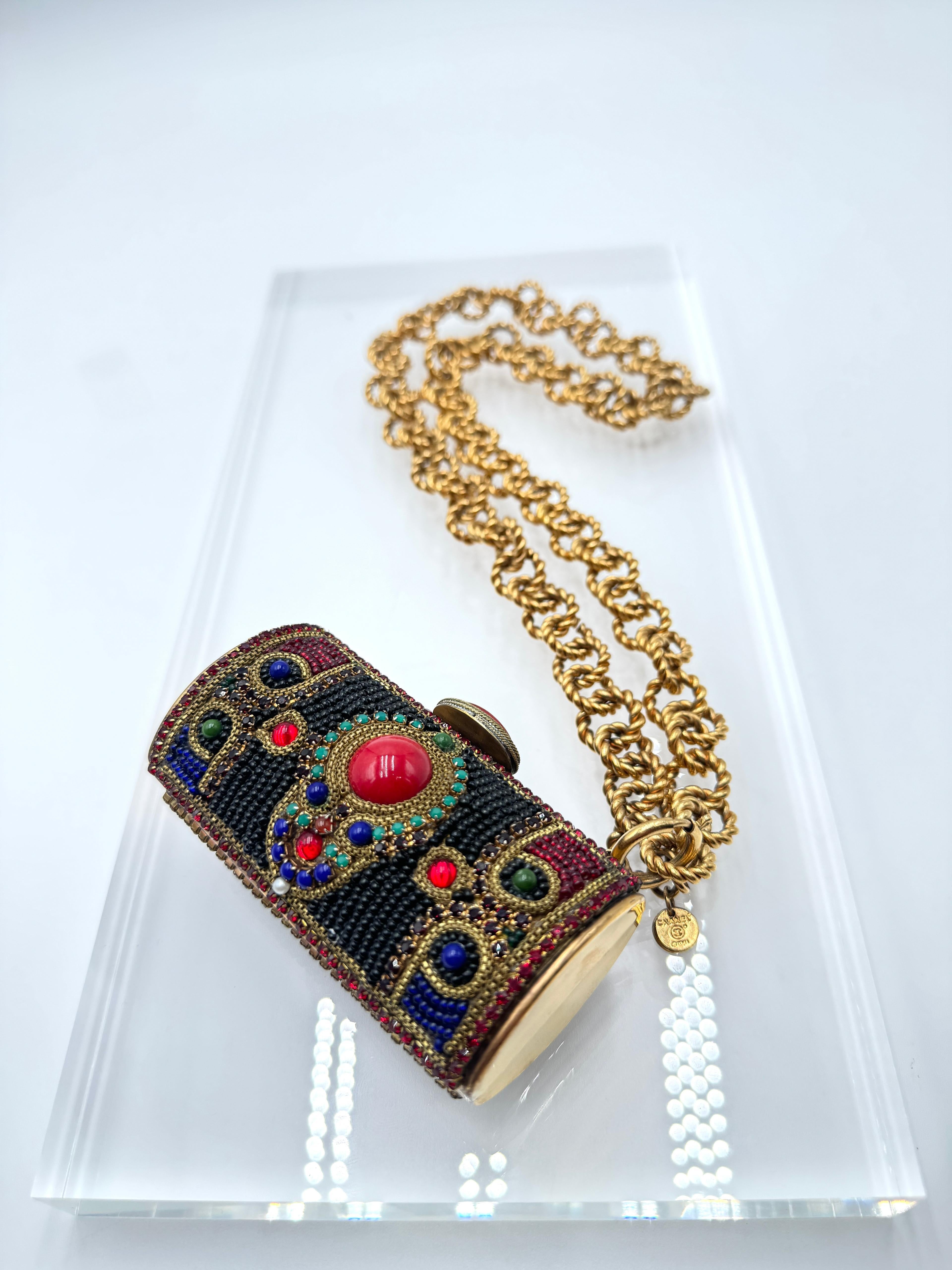 Chanel 1980, Minaudiere con perline e Jewell Ultra Rara in vendita 1