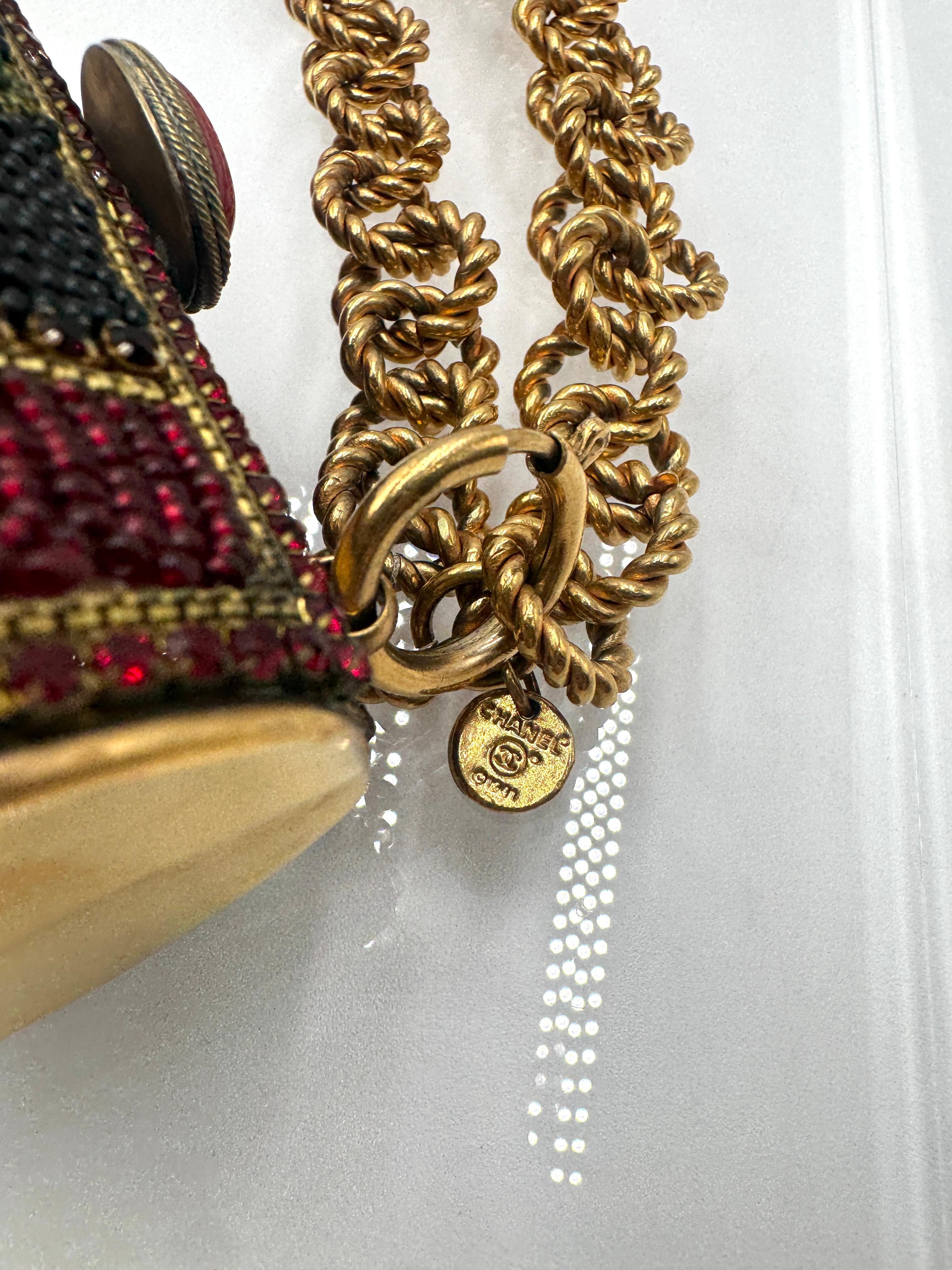 Chanel 1980, Minaudiere con perline e Jewell Ultra Rara in vendita 2