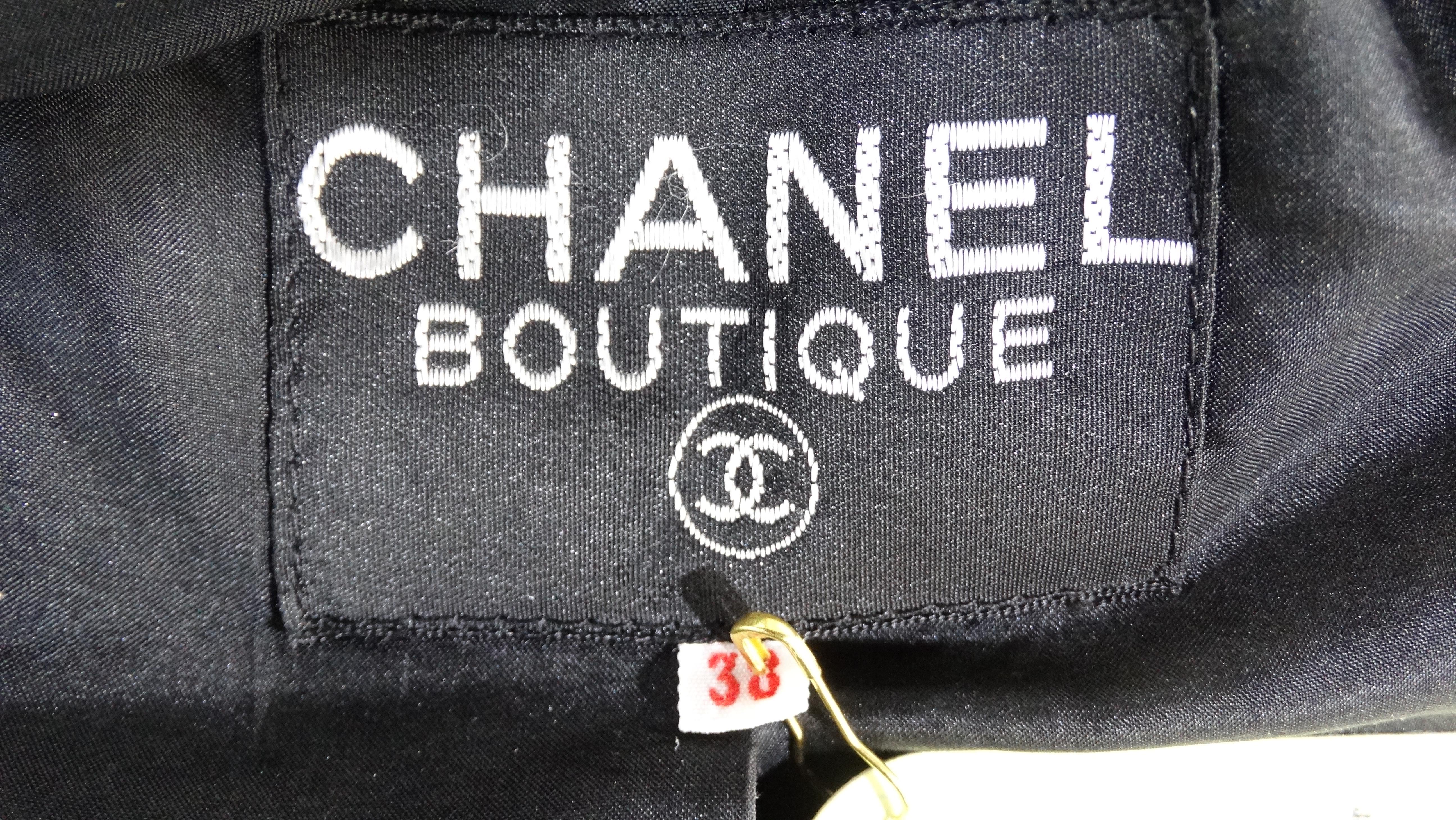 Chanel 1980s Black & White Tweed Blazer In Good Condition In Scottsdale, AZ