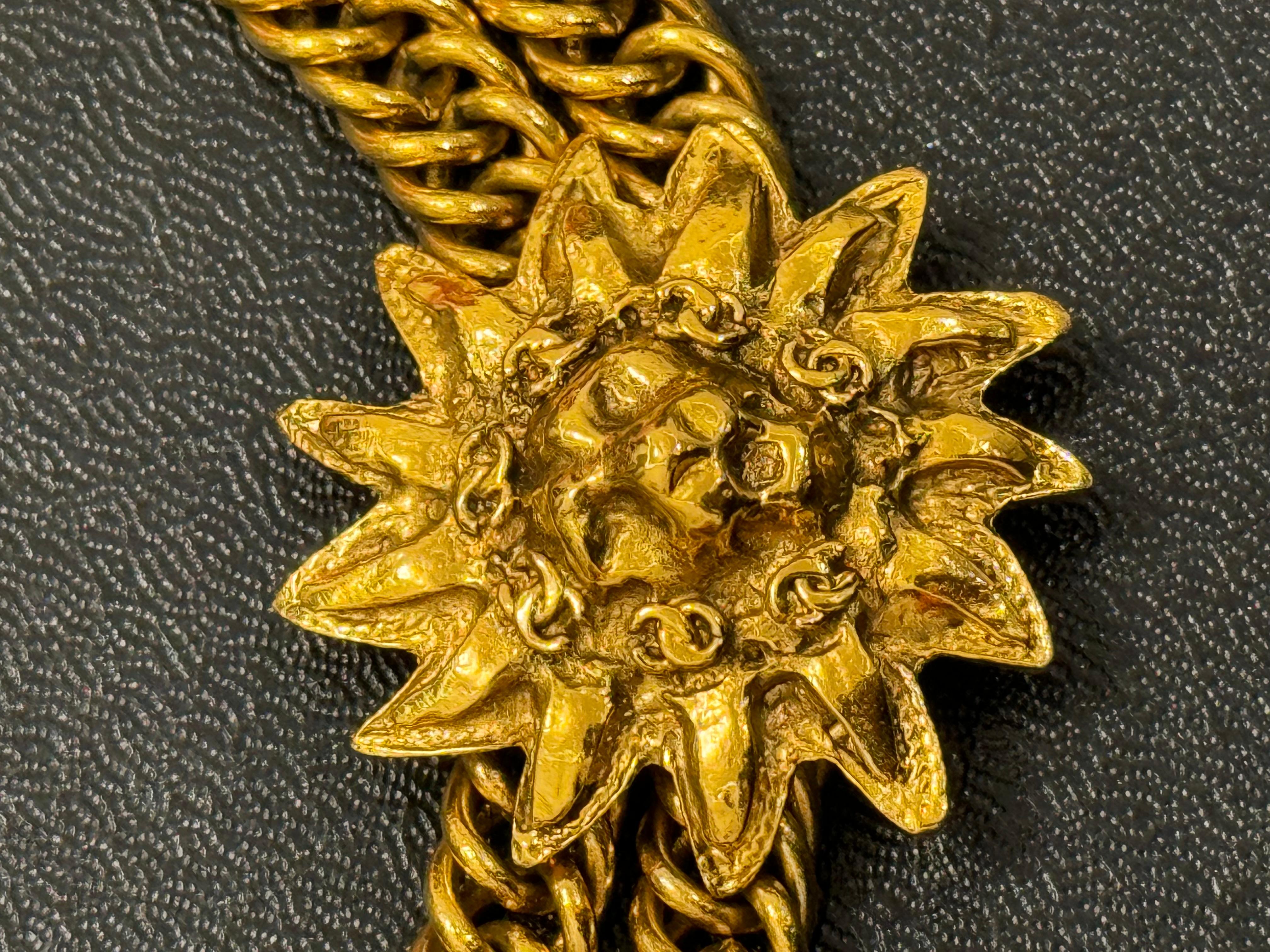 Chanel 1980 by Karl Lagerfeld collana a forma di leone in vendita 4