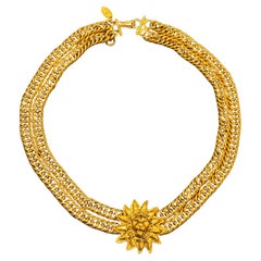 Chanel 1980’s by Karl Lagerfeld lion choker necklace