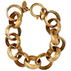 Chanel 1980s 'CC' Link Bracelet