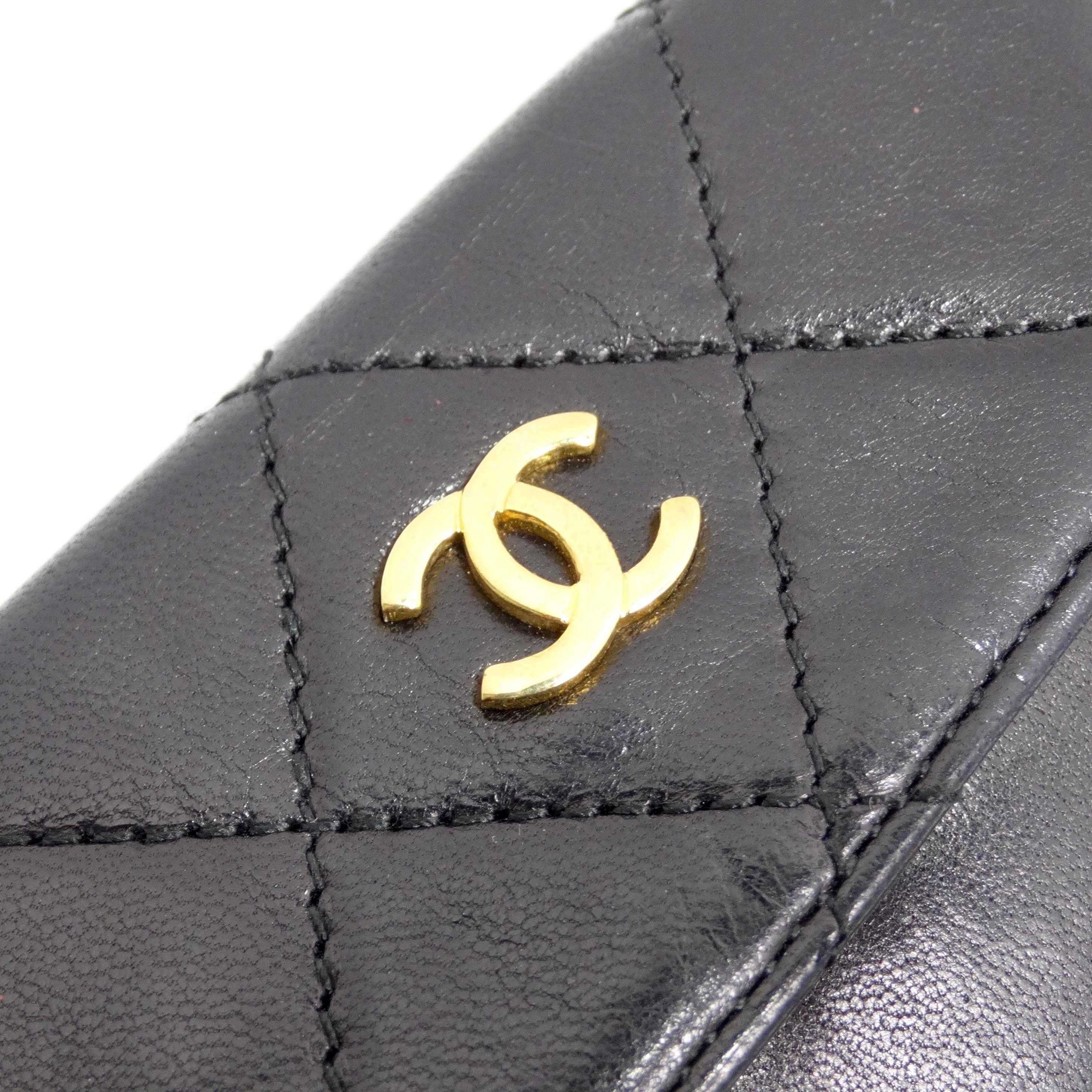 Chanel 1980s CC Quilted Lambskin Wallet 1