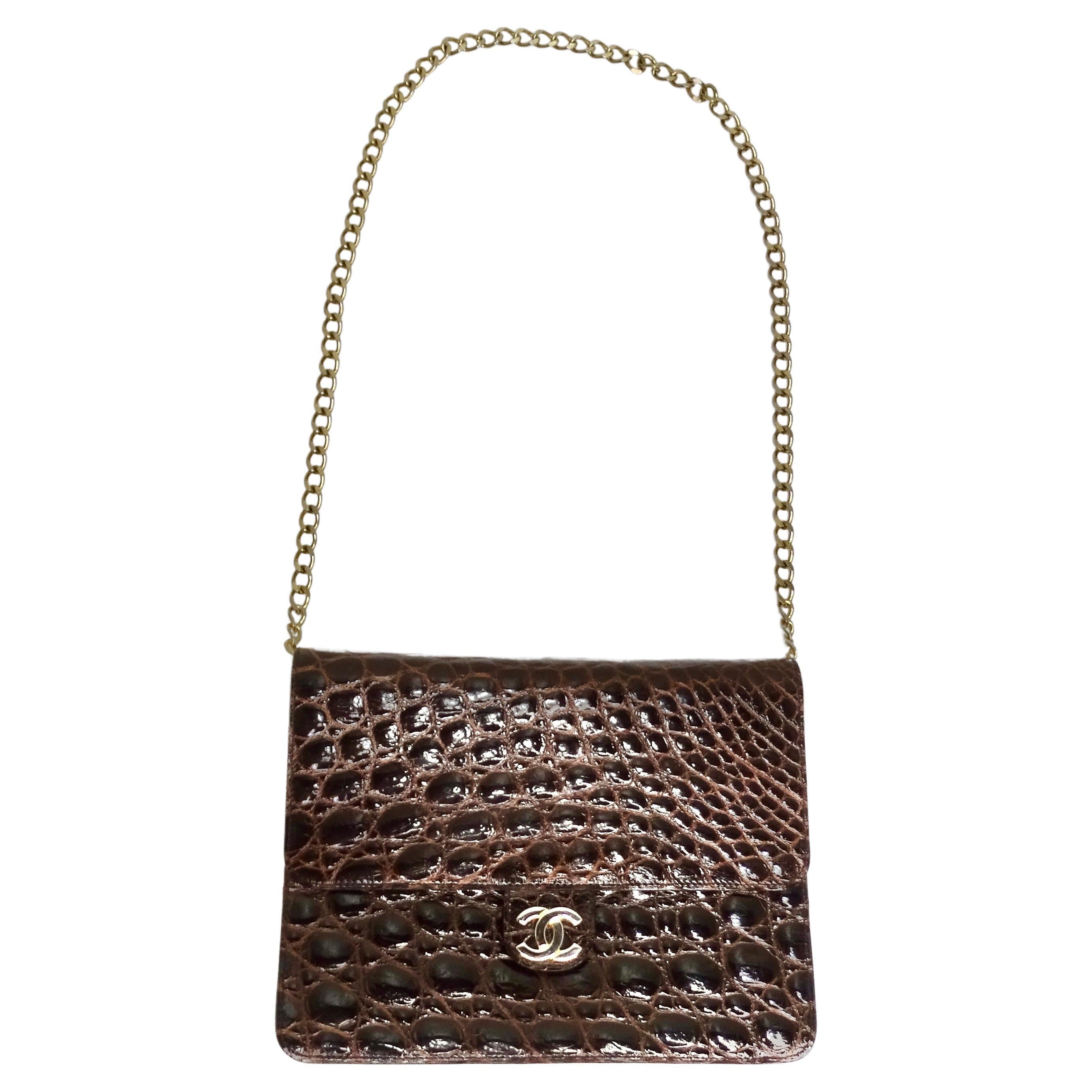Chanel 1980s Crocodile Handbag