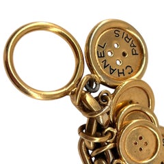 Chanel 1980’s Lagerfeld Era Gold Charm Bracelet