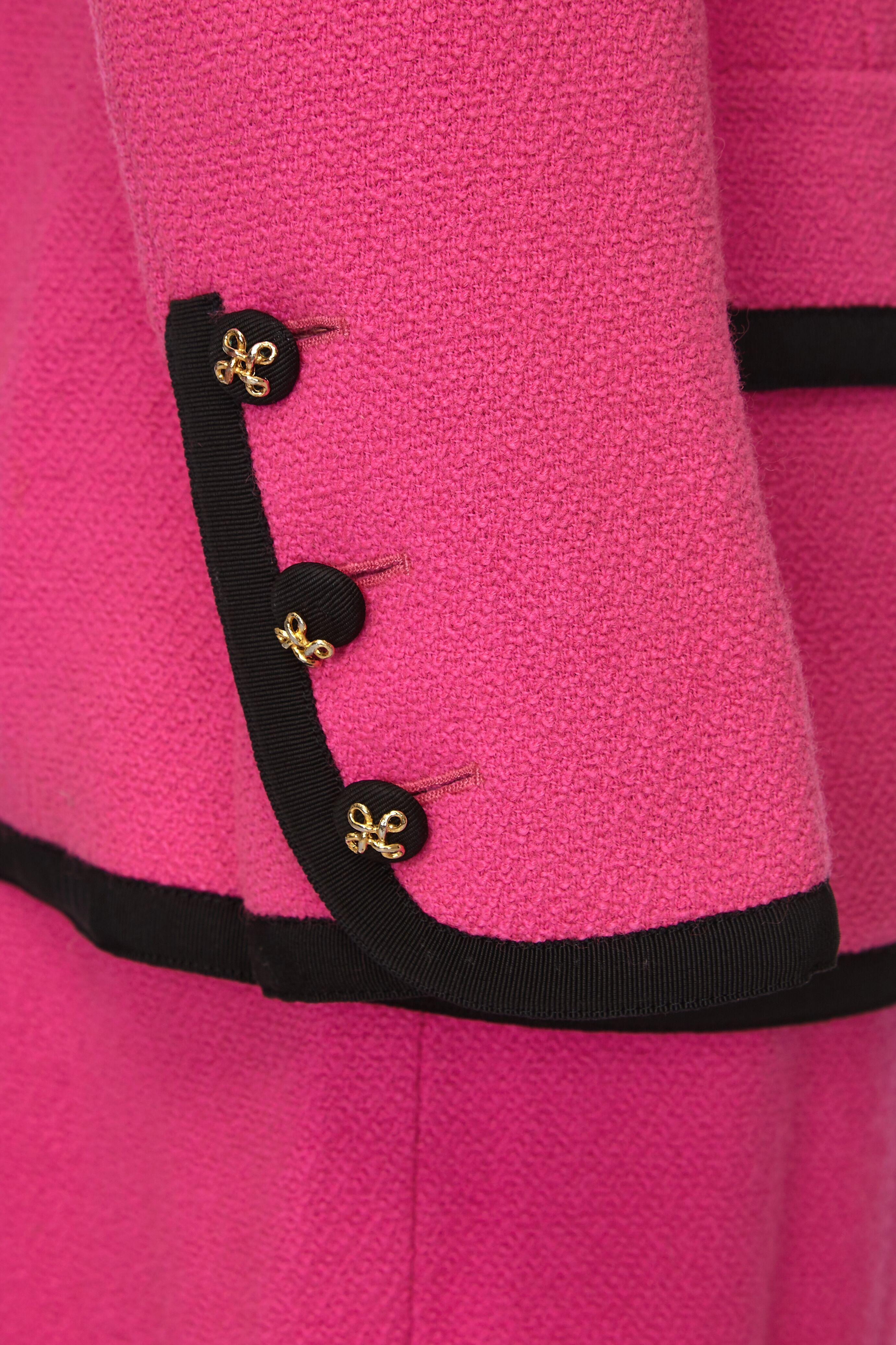 chanel pink suit