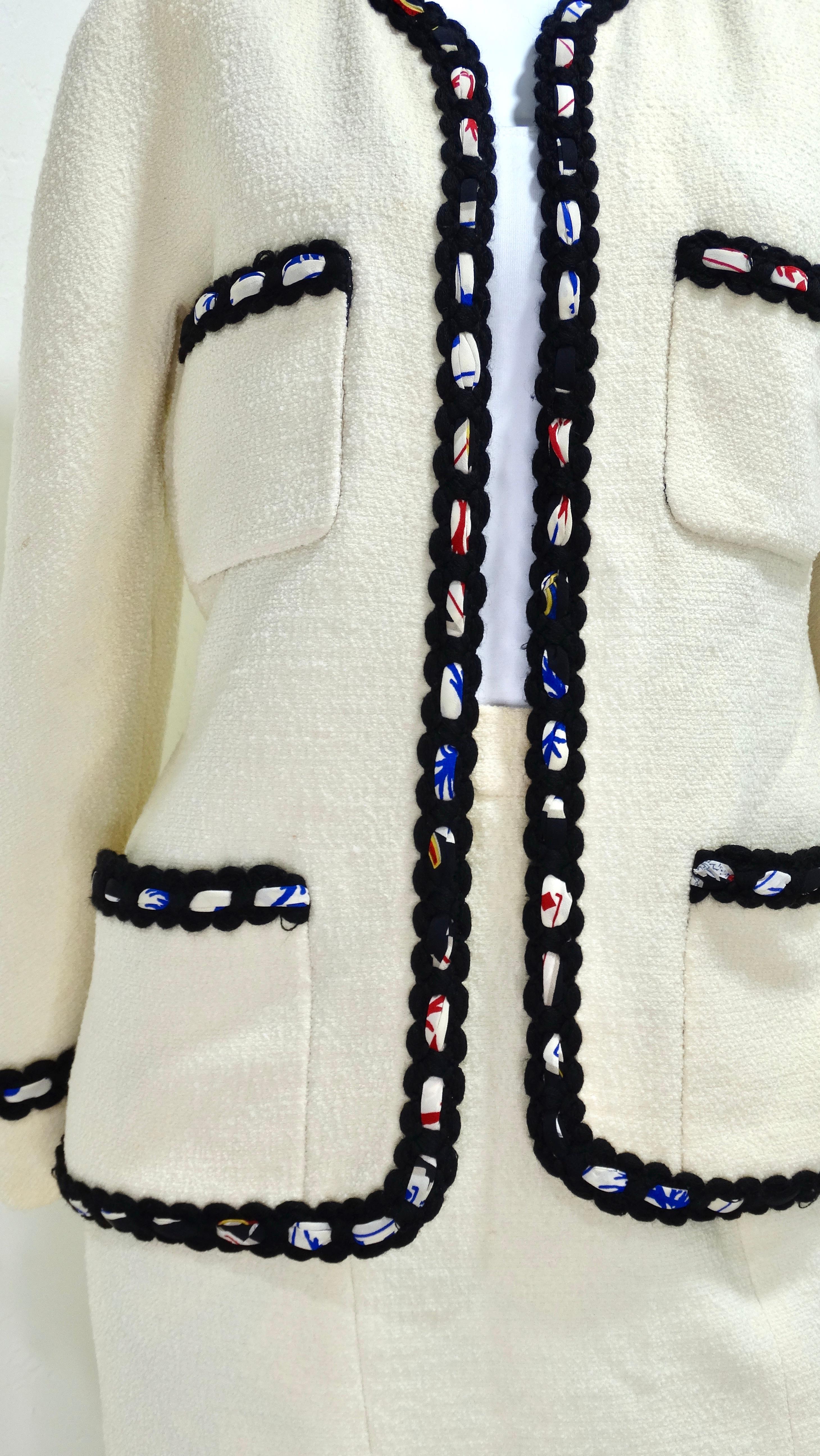 Gris Chanel - Ensemble jupe réversible rare, années 1980 en vente