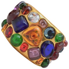 Chanel 1980’s Vintage Gripoix Cuff