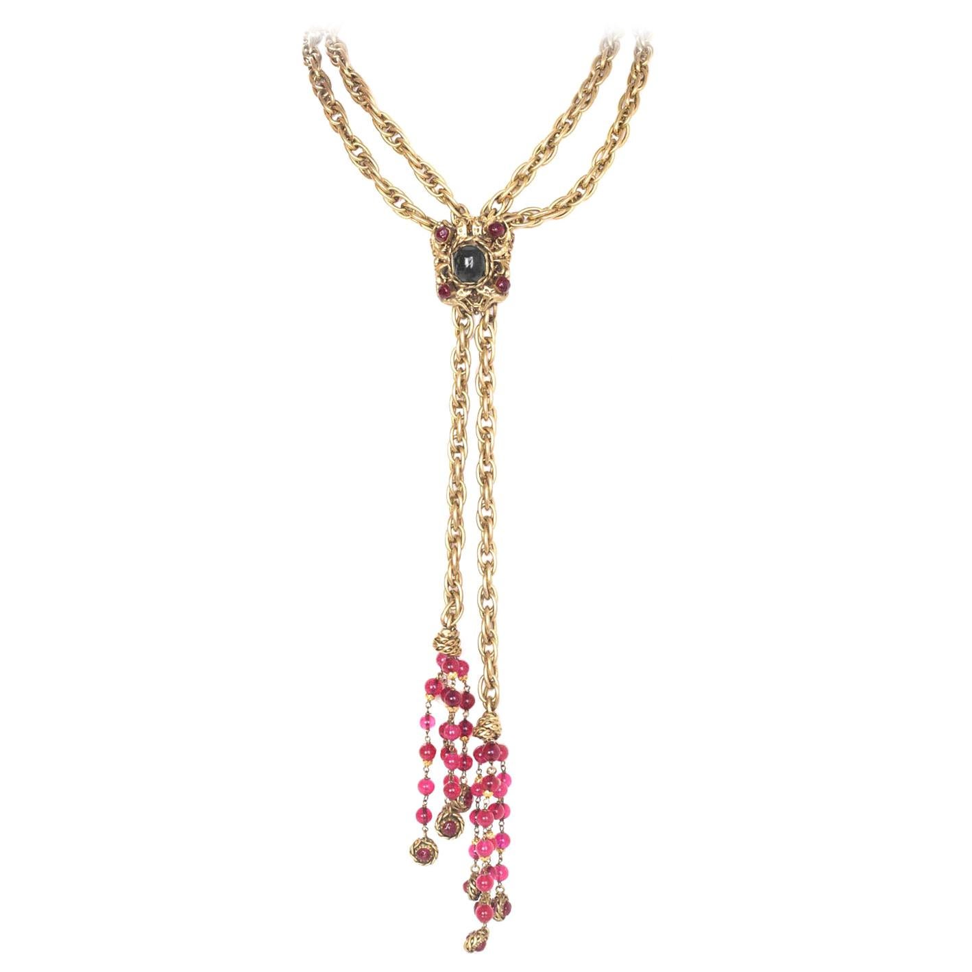 Chanel 1984 Vintage Chain Lariat 
