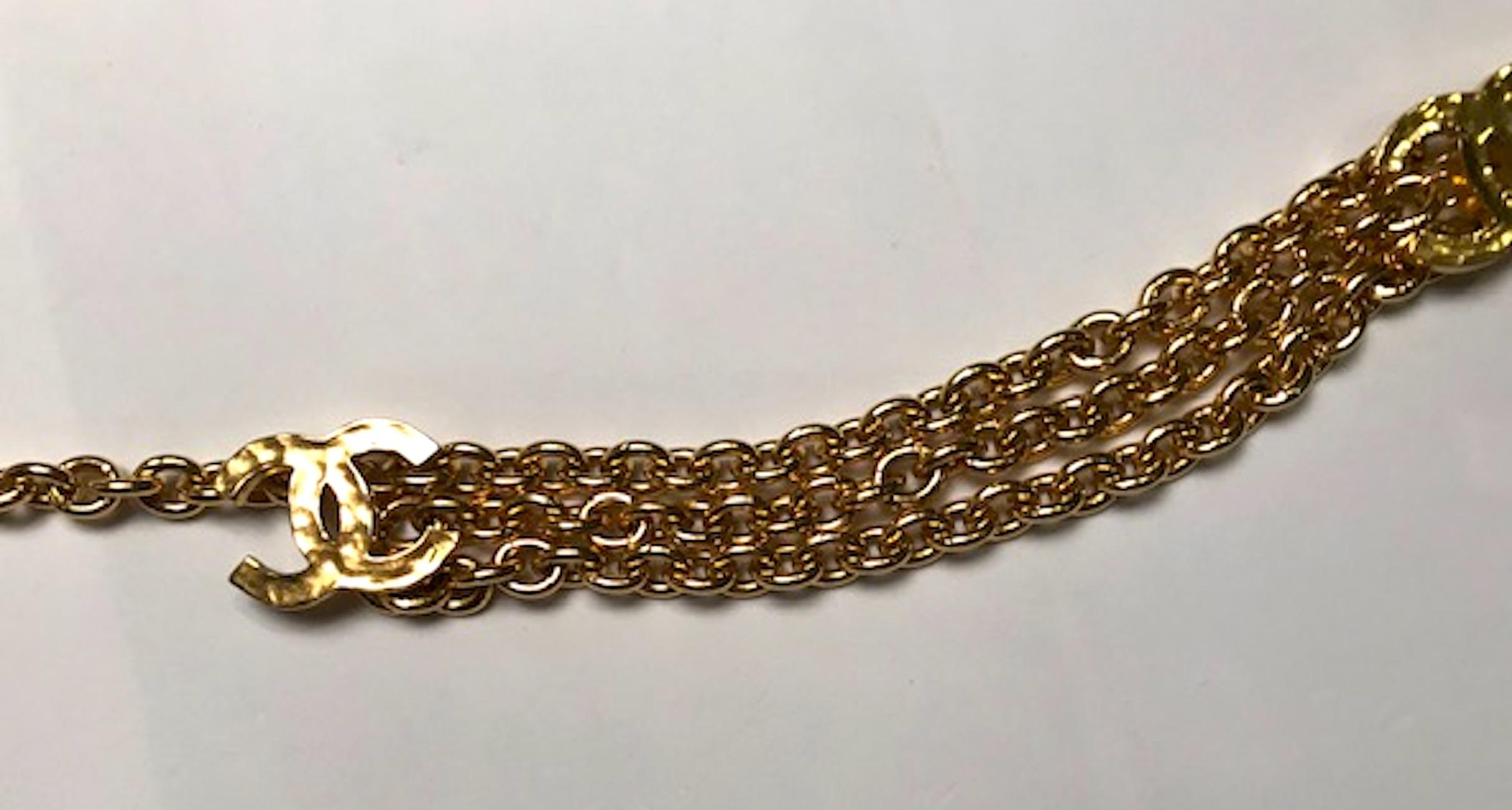 Chanel Gold Chain Belt with center Swags from 1985 6