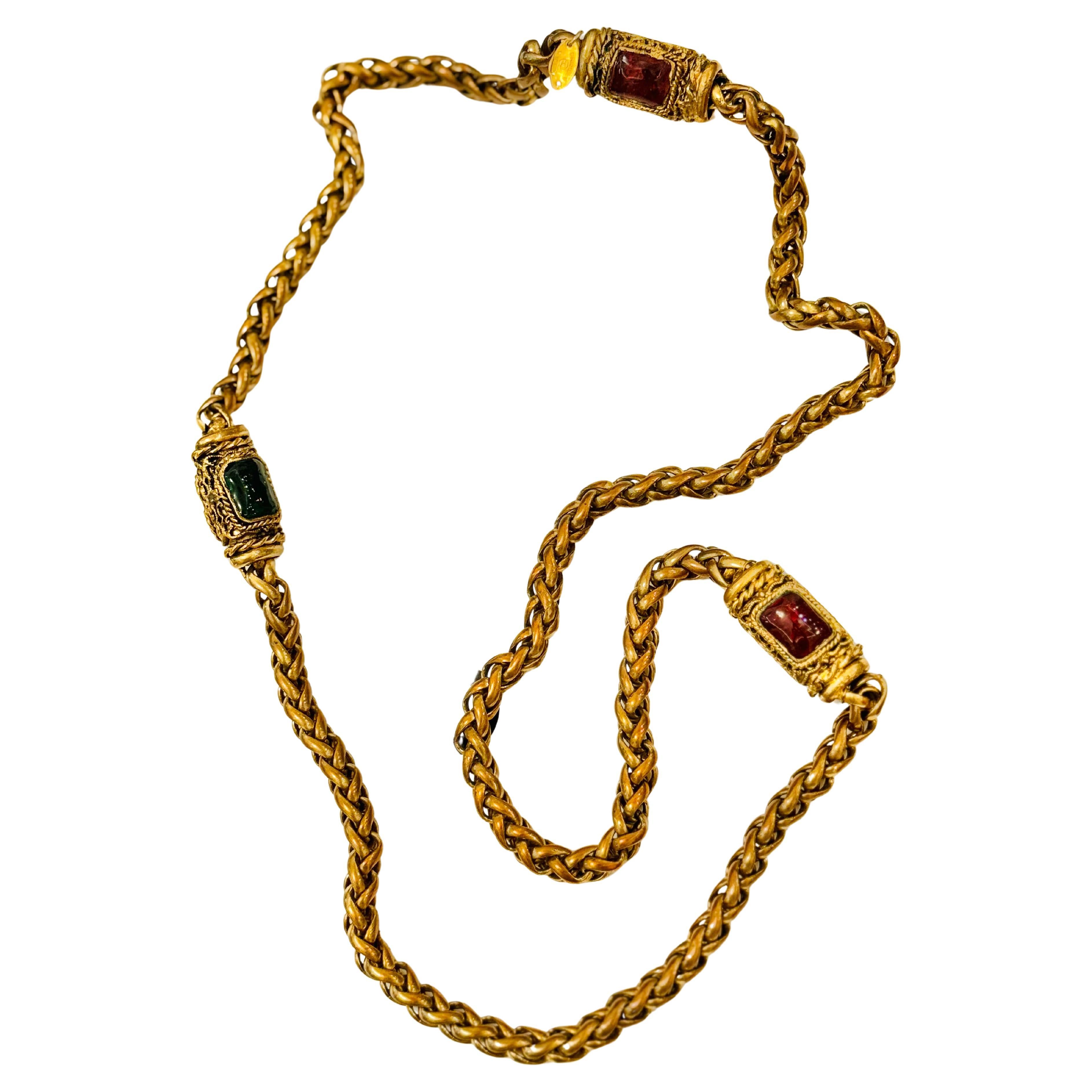Chanel 1985 collana Gripoix sautoir in vendita