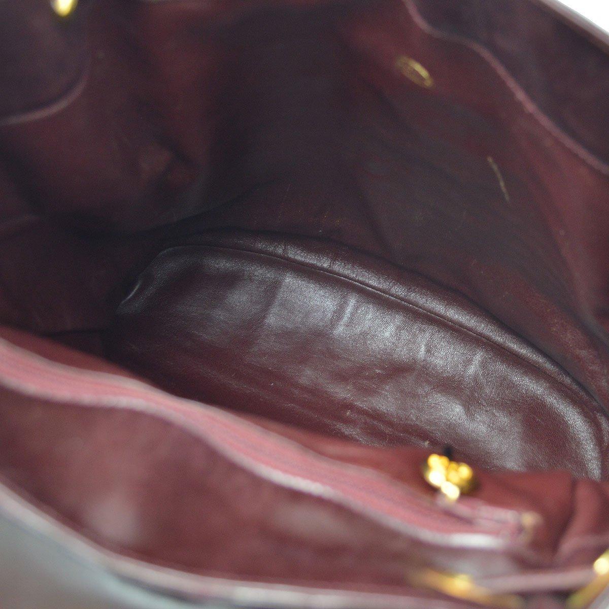 Chanel 1986-1988 Backpack Bordeaux Crocodile For Sale 5